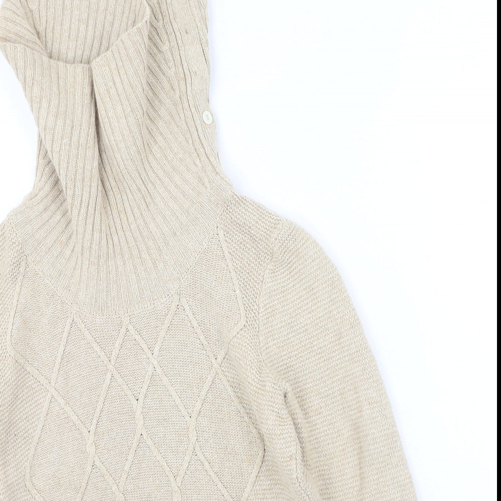 Womens UK Size S CC Beige Pullover Jumper