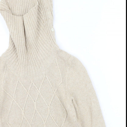 Womens UK Size S CC Beige Pullover Jumper