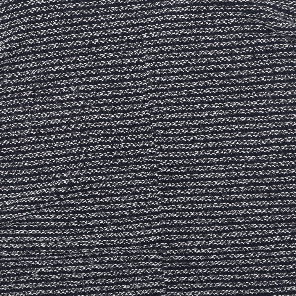 Apricot Womens Blue Round Neck  Acrylic Pullover Jumper Size M