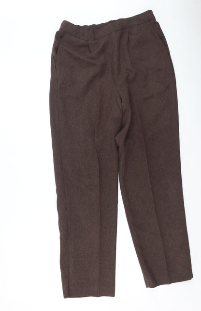 Womens UK Size 14 Bonmarché Regular Fit  Brown Trousers