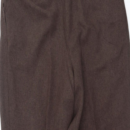 Womens UK Size 14 Bonmarché Regular Fit  Brown Trousers