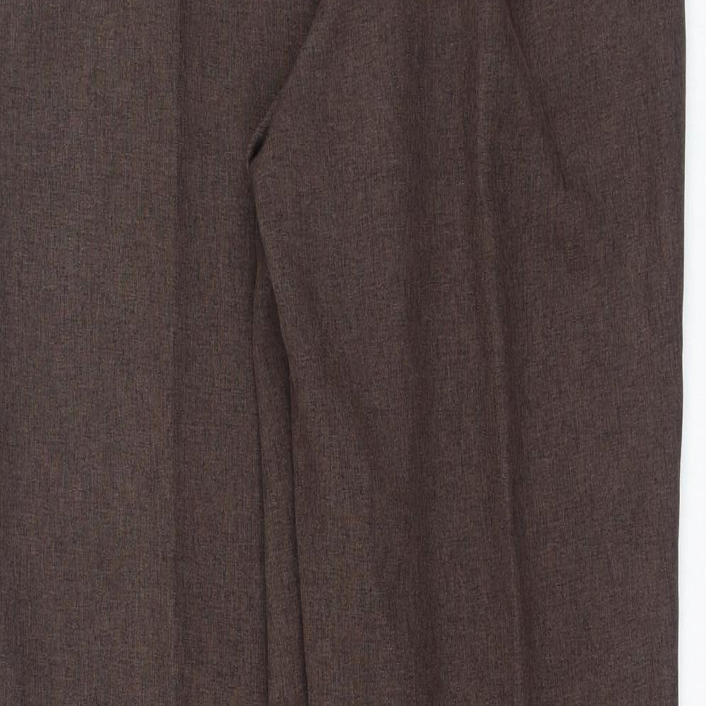Womens UK Size 14 Bonmarché Regular Fit  Brown Trousers