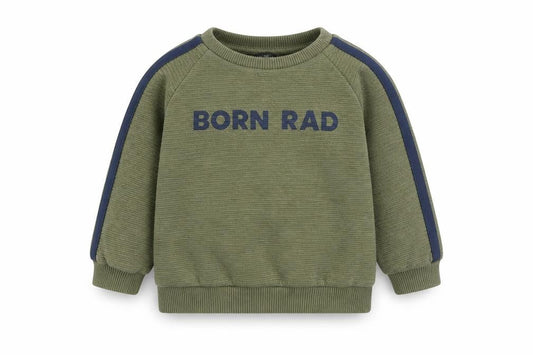 Primark Boys Green  Polyester Pullover Jumper Size 18-24 Months   - Born Rad