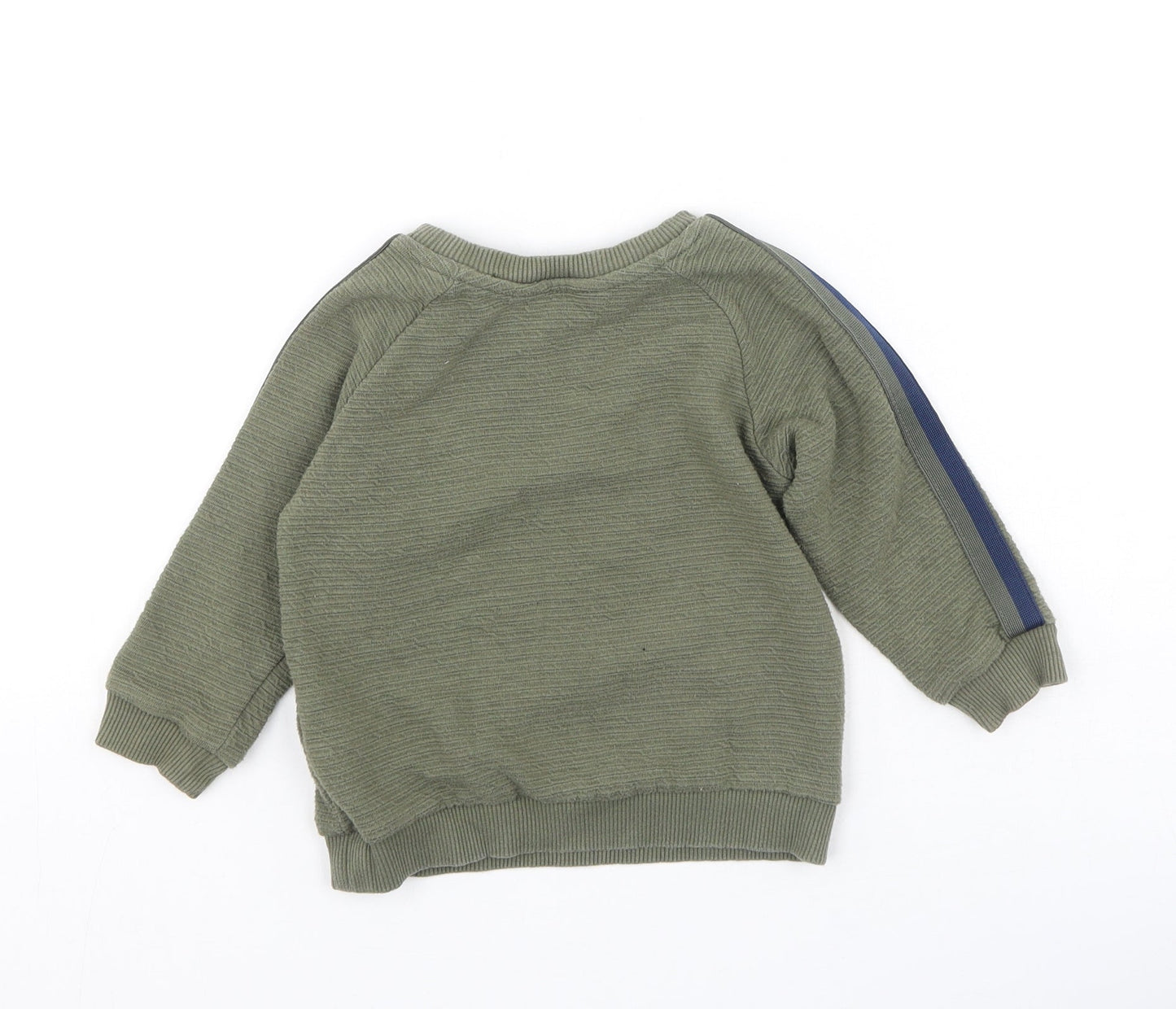 Primark Boys Green  Polyester Pullover Jumper Size 18-24 Months   - Born Rad