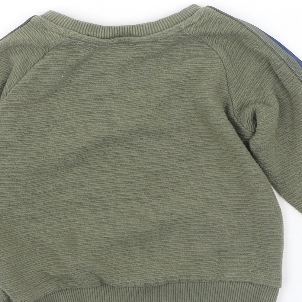 Primark Boys Green  Polyester Pullover Jumper Size 18-24 Months   - Born Rad