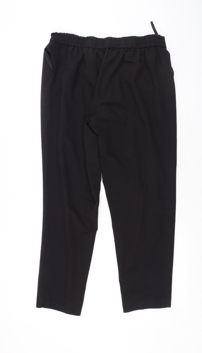 New Look Womens Black  Polyester Trousers  Size 12 L25 in Regular