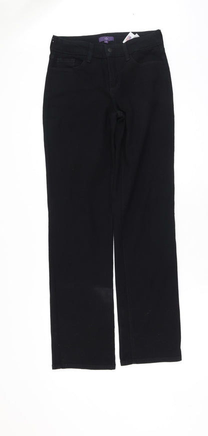Nxd Womens Black  Chlorofibre Straight Jeans Size 4 L32 in Regular