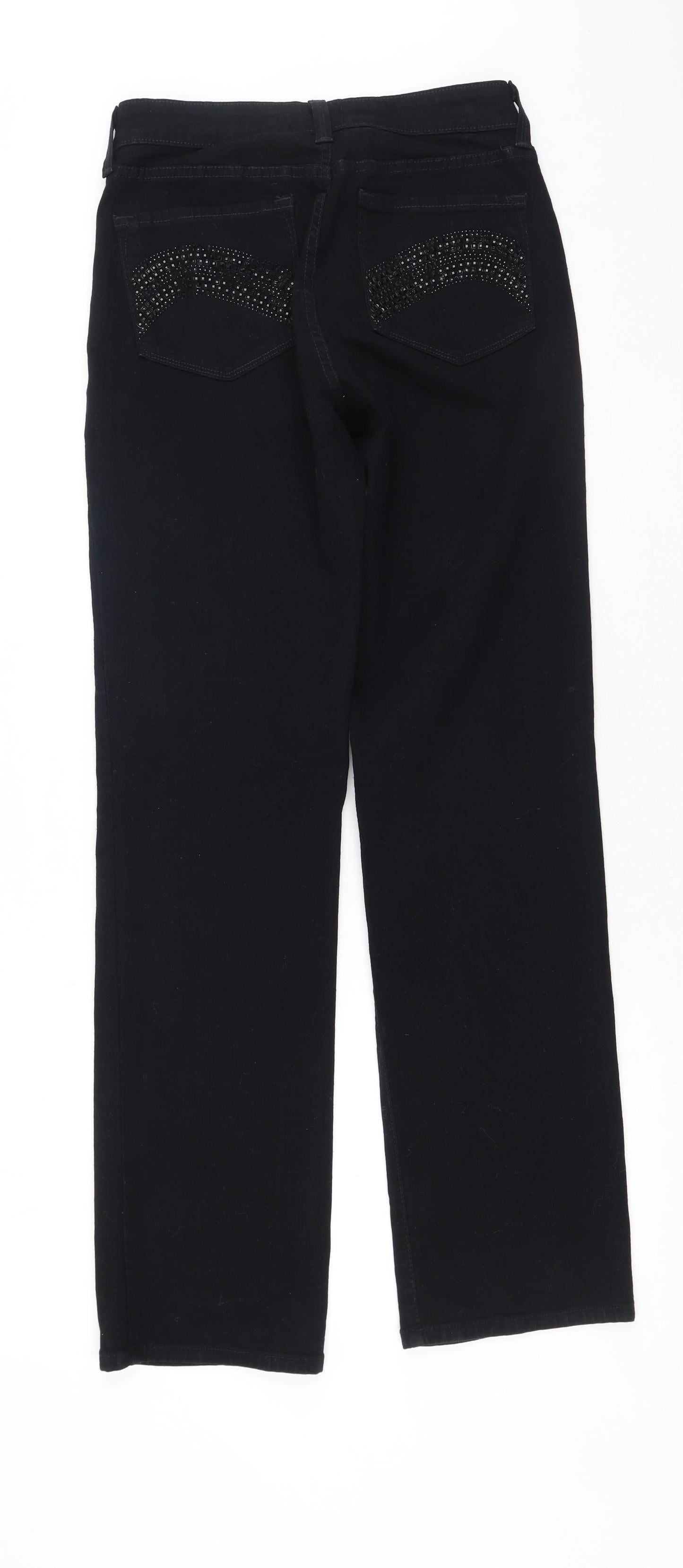 Nxd Womens Black  Chlorofibre Straight Jeans Size 4 L32 in Regular