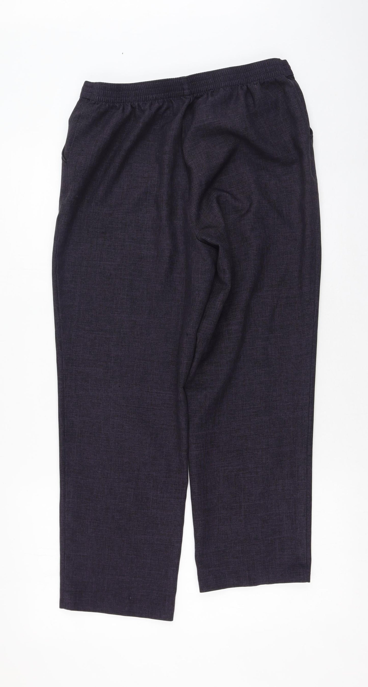 Womens UK Size 4 Marks and Spencer Regular Fit  Blue Trousers