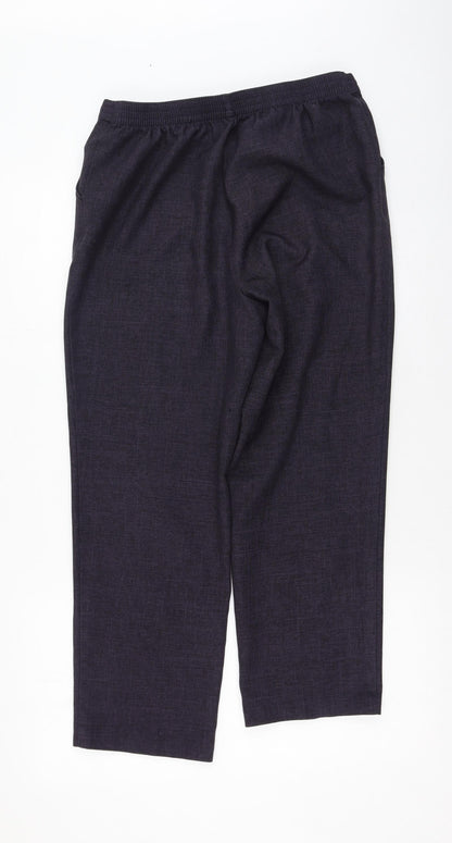 Womens UK Size 4 Marks and Spencer Regular Fit  Blue Trousers