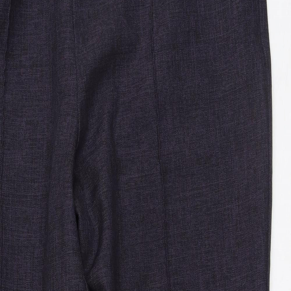 Womens UK Size 4 Marks and Spencer Regular Fit  Blue Trousers