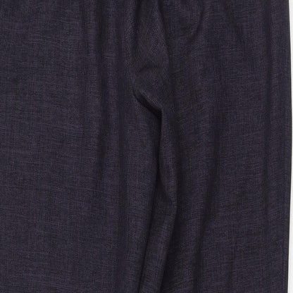 Womens UK Size 4 Marks and Spencer Regular Fit  Blue Trousers
