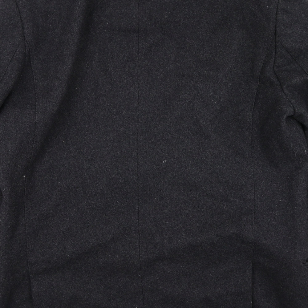 Venrtuno Womens Grey   Trench Coat Coatigan Size L