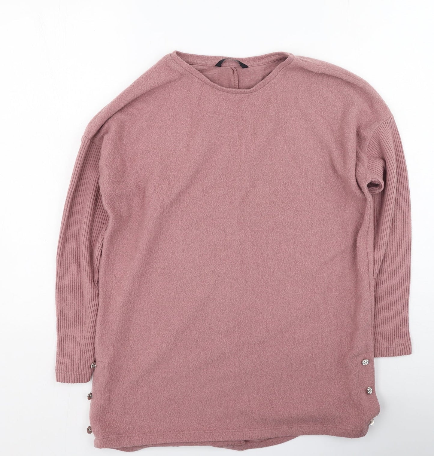 George  Womens Pink Round Neck  Viscose Pullover Jumper Size S