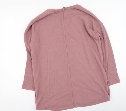 George  Womens Pink Round Neck  Viscose Pullover Jumper Size S