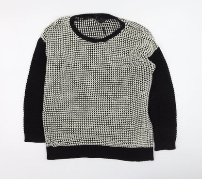 Womens UK Size 8 Topshop Black Pullover Jumper