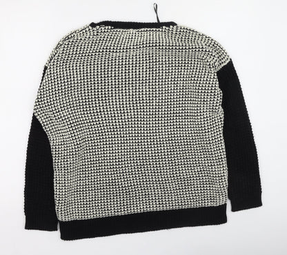 Womens UK Size 8 Topshop Black Pullover Jumper