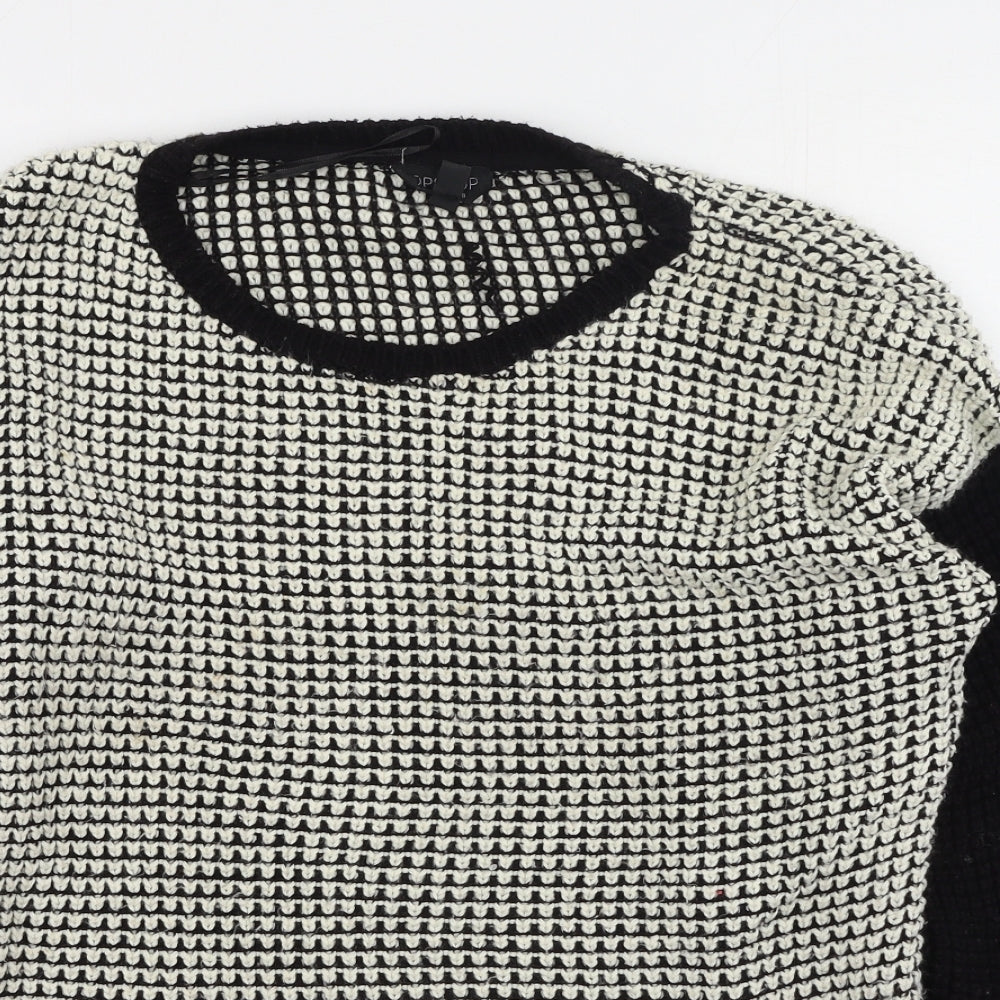 Womens UK Size 8 Topshop Black Pullover Jumper