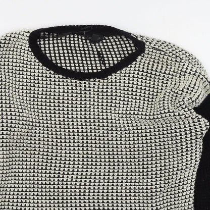 Womens UK Size 8 Topshop Black Pullover Jumper