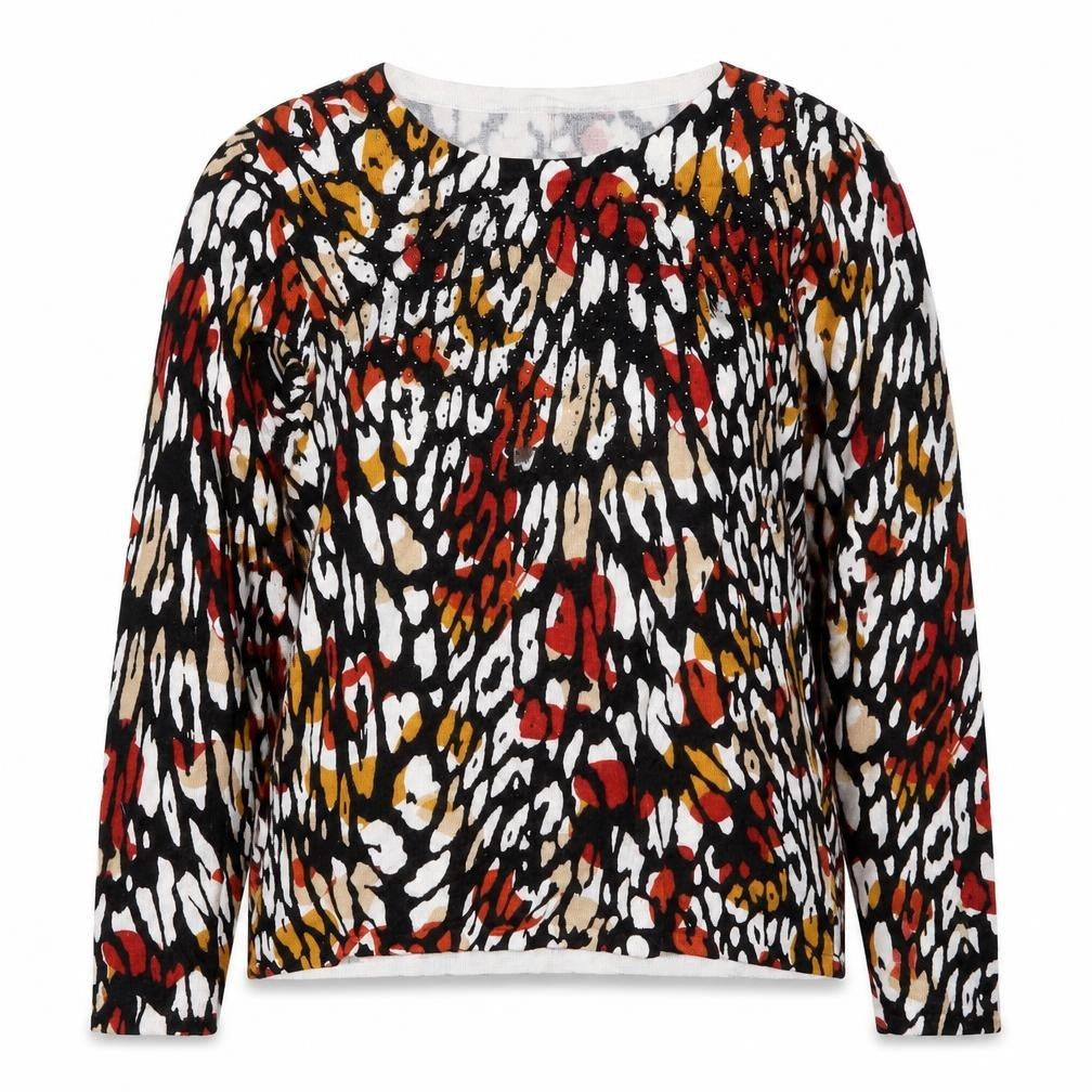 Womens UK Size S Mudflower Multicoloured Pullover Sweatshirt