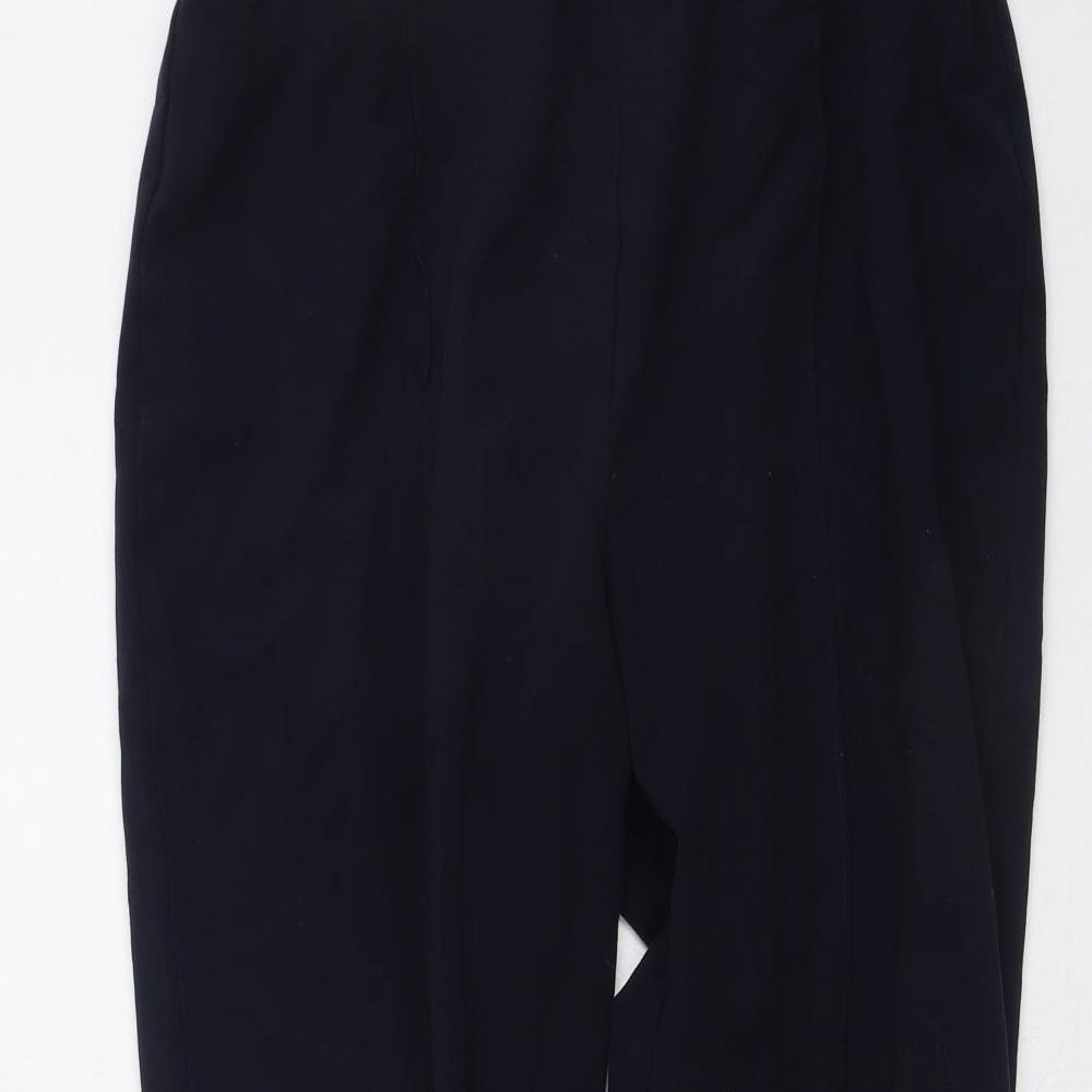 Womens UK Size 12 Isle Regular Fit  Blue Trousers