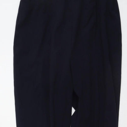 Womens UK Size 12 Isle Regular Fit  Blue Trousers