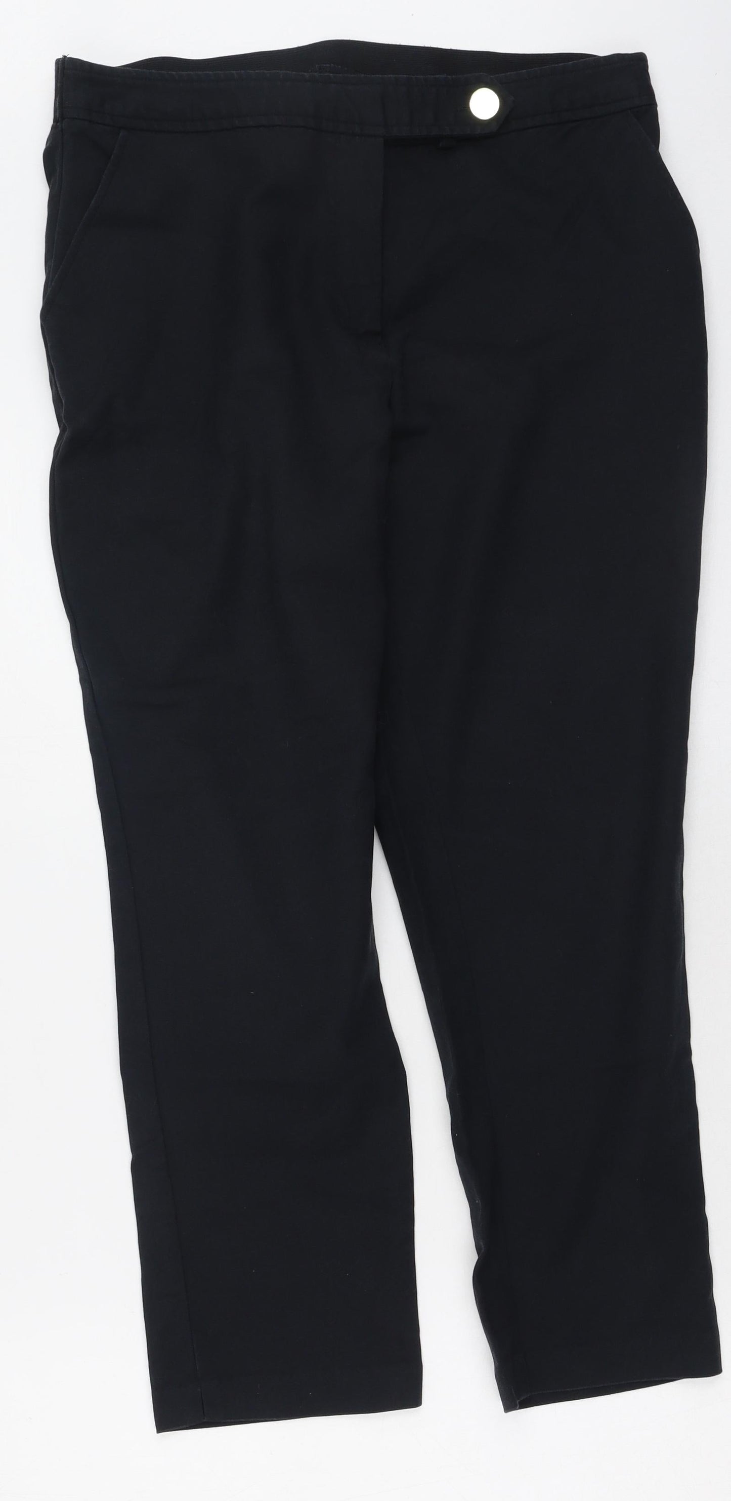 F&F Womens Blue  Polyester Trousers  Size 16 L25 in Regular