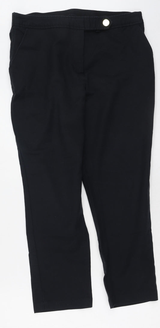 F&F Womens Blue  Polyester Trousers  Size 16 L25 in Regular