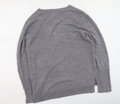 Primark Womens Grey  Acrylic Pullover Sweatshirt Size S