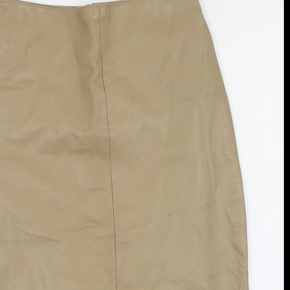 New Look Womens Brown  Polyester Mini Skirt Size 8