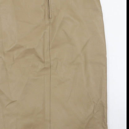 New Look Womens Brown  Polyester Mini Skirt Size 8