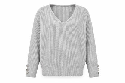 Womens UK Size 8 Sheilay Grey Pullover Jumper