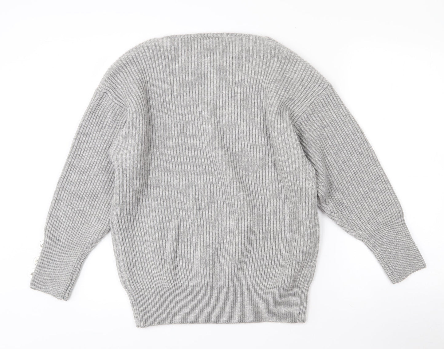 Womens UK Size 8 Sheilay Grey Pullover Jumper