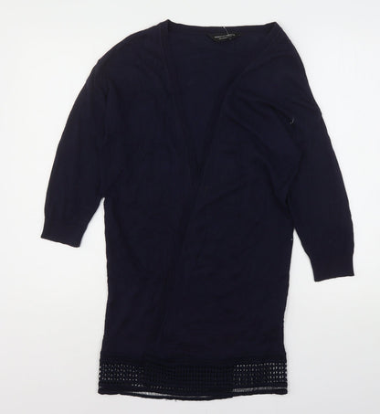 Dorothy Perkins Girls Blue V-Neck  Cotton Cardigan Jumper Size 12 Years