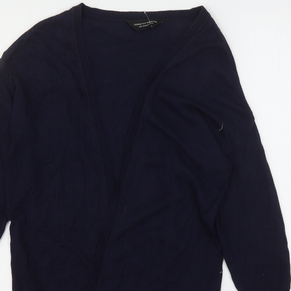 Dorothy Perkins Girls Blue V-Neck  Cotton Cardigan Jumper Size 12 Years