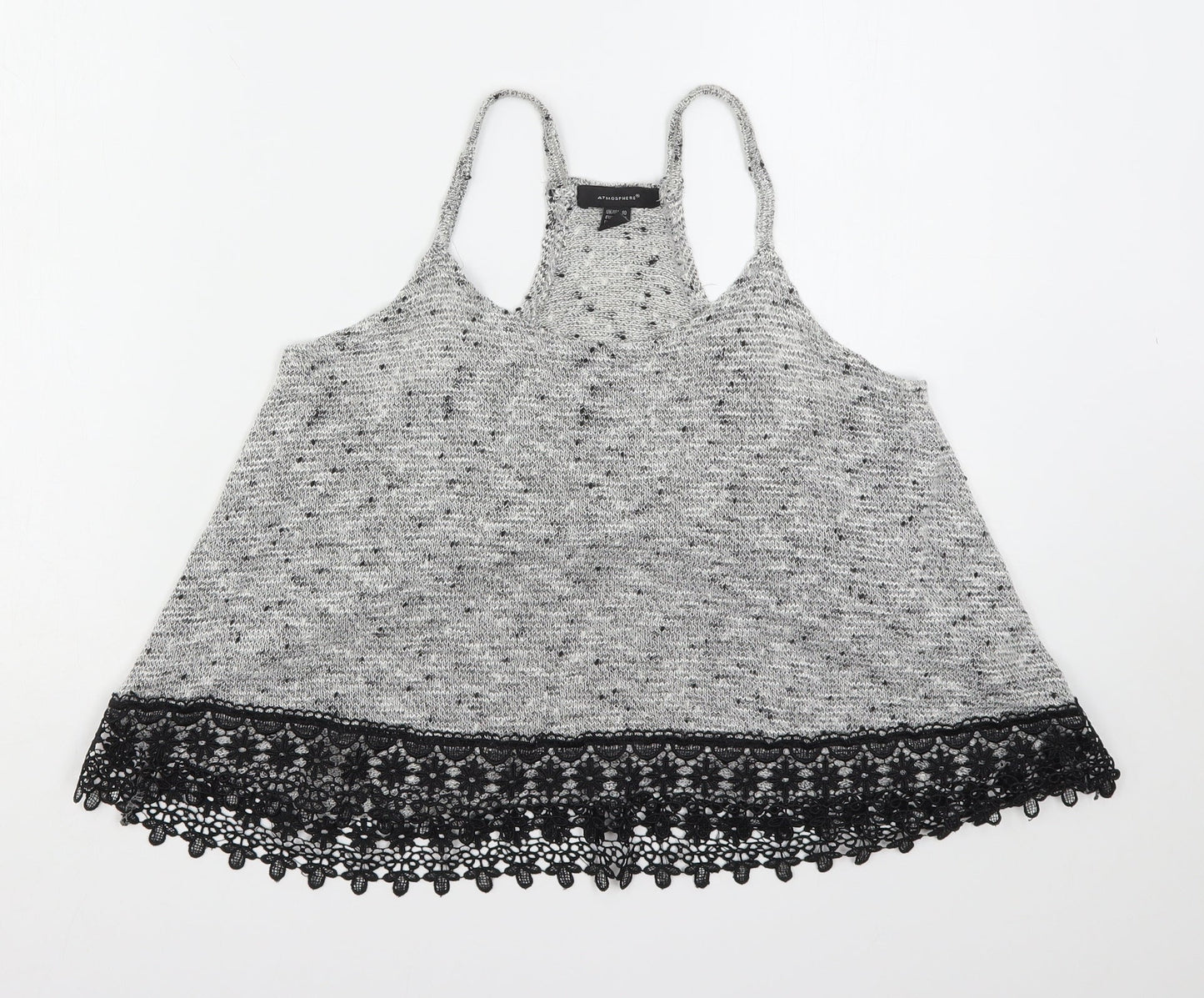 Womens UK Size 10 Atmosphere Grey Camisole Tank