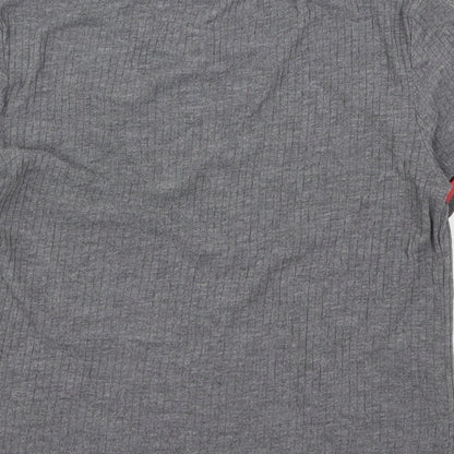 Womens UK Size M H&M Grey Basic T-Shirt