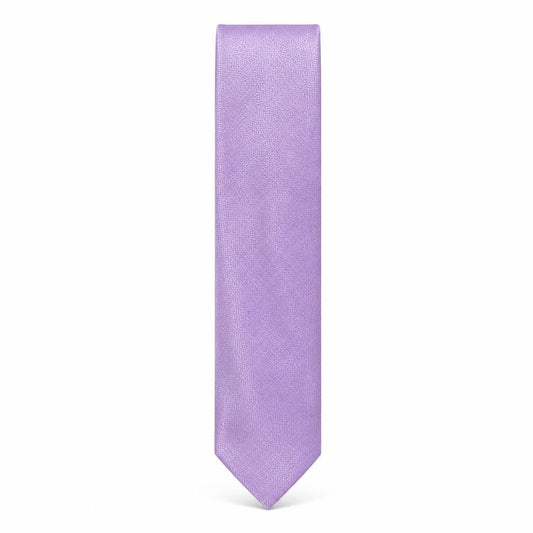 Front view of Preworn men’s purple geometric polyester pointed tie one size