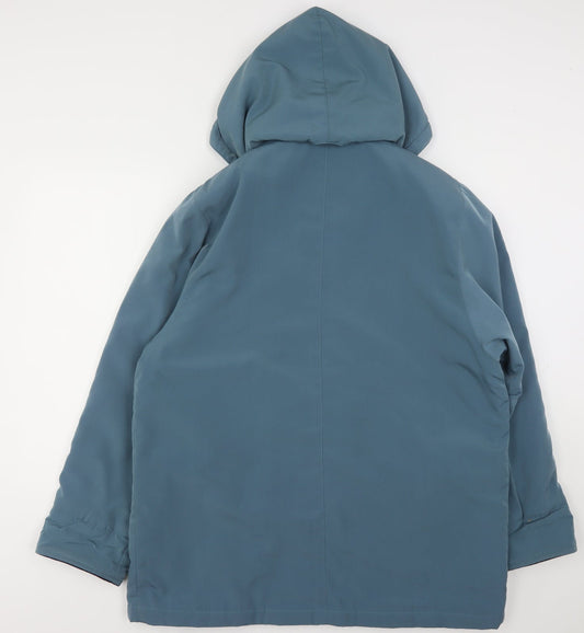 Womens UK Size 16 EWM Green Overcoat