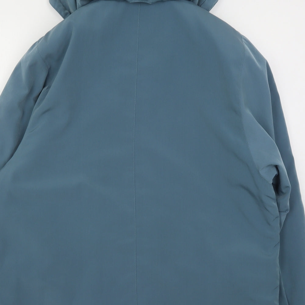 Womens UK Size 16 EWM Green Overcoat