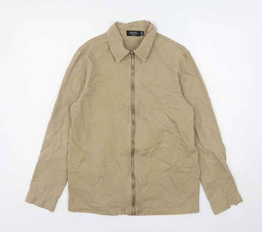 Mens UK Size XS Boohoo Beige Jacket
