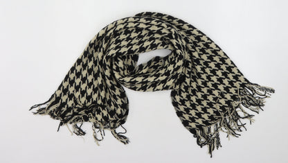 Additional front view of Preworn women’s multicoloured houndstooth polyester shawl/wrap