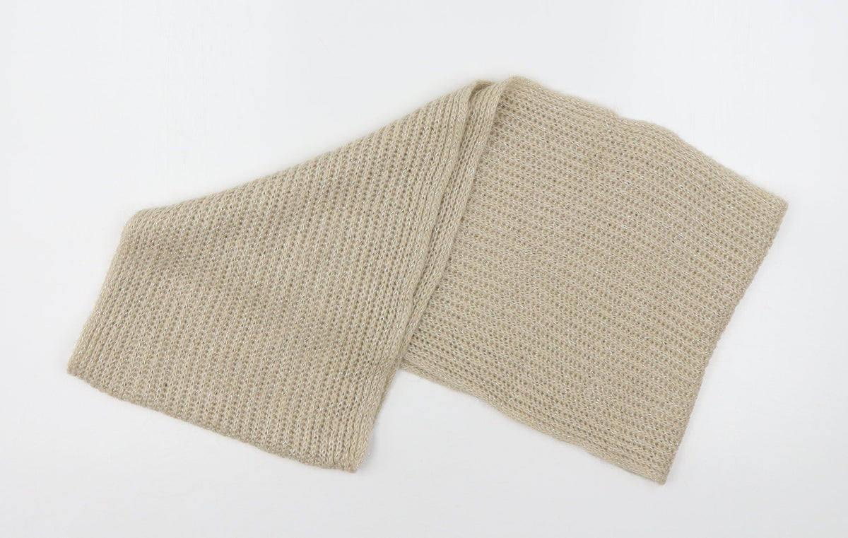 Additional front view of Preworn women’s beige polyester shawl/wrap