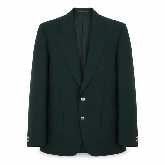 Front view of Brook Taverner women’s green polyester jacket suit jacket, size M