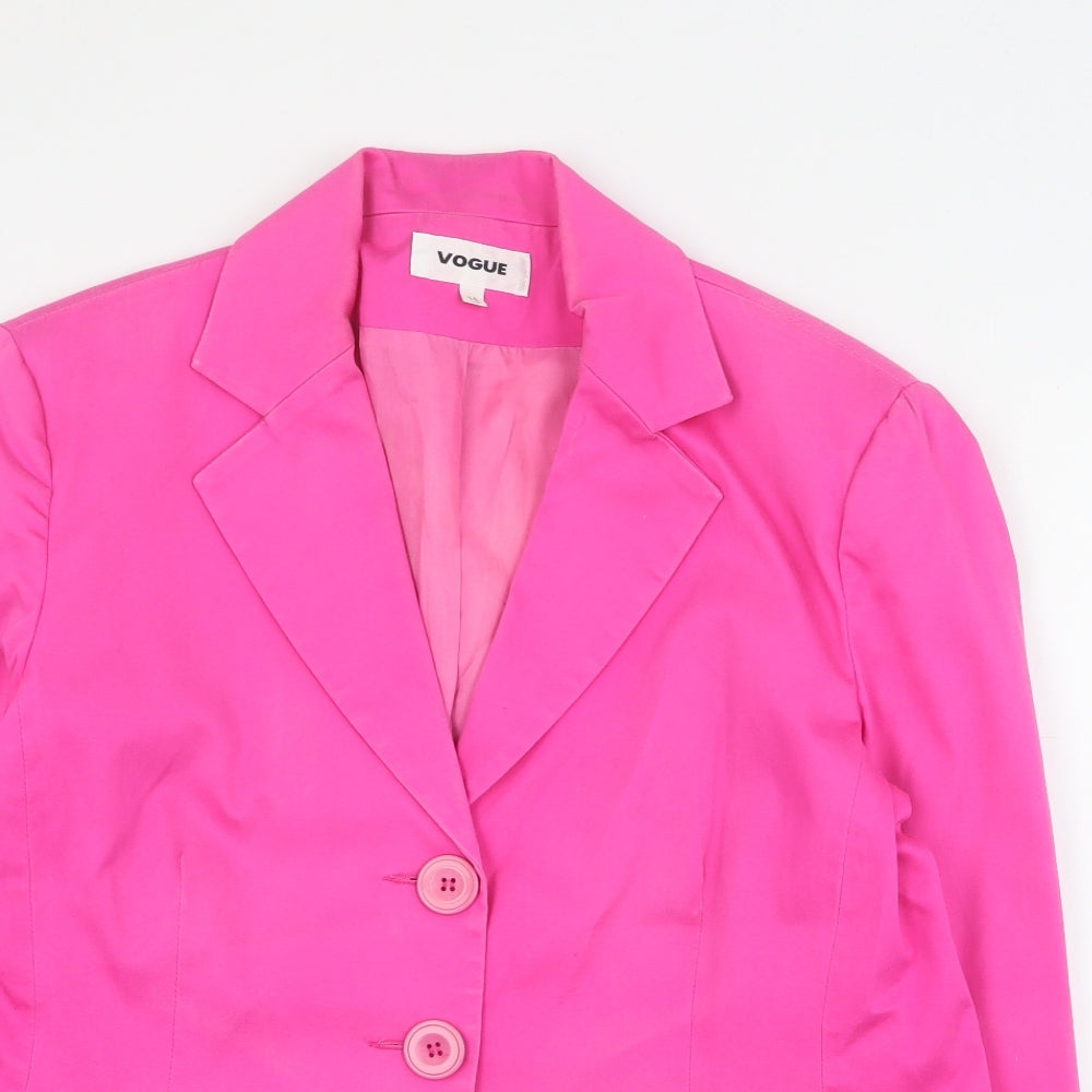 Womens UK Size 16 Vogue Pink Jacket