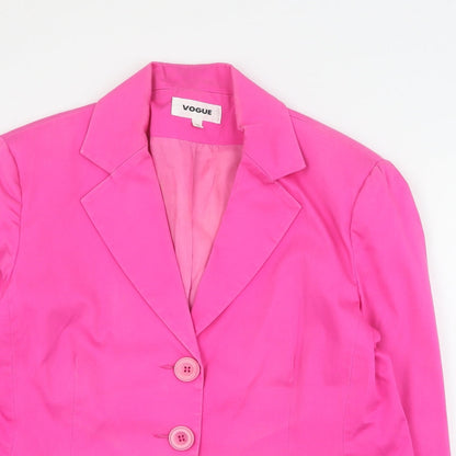 Womens UK Size 16 Vogue Pink Jacket