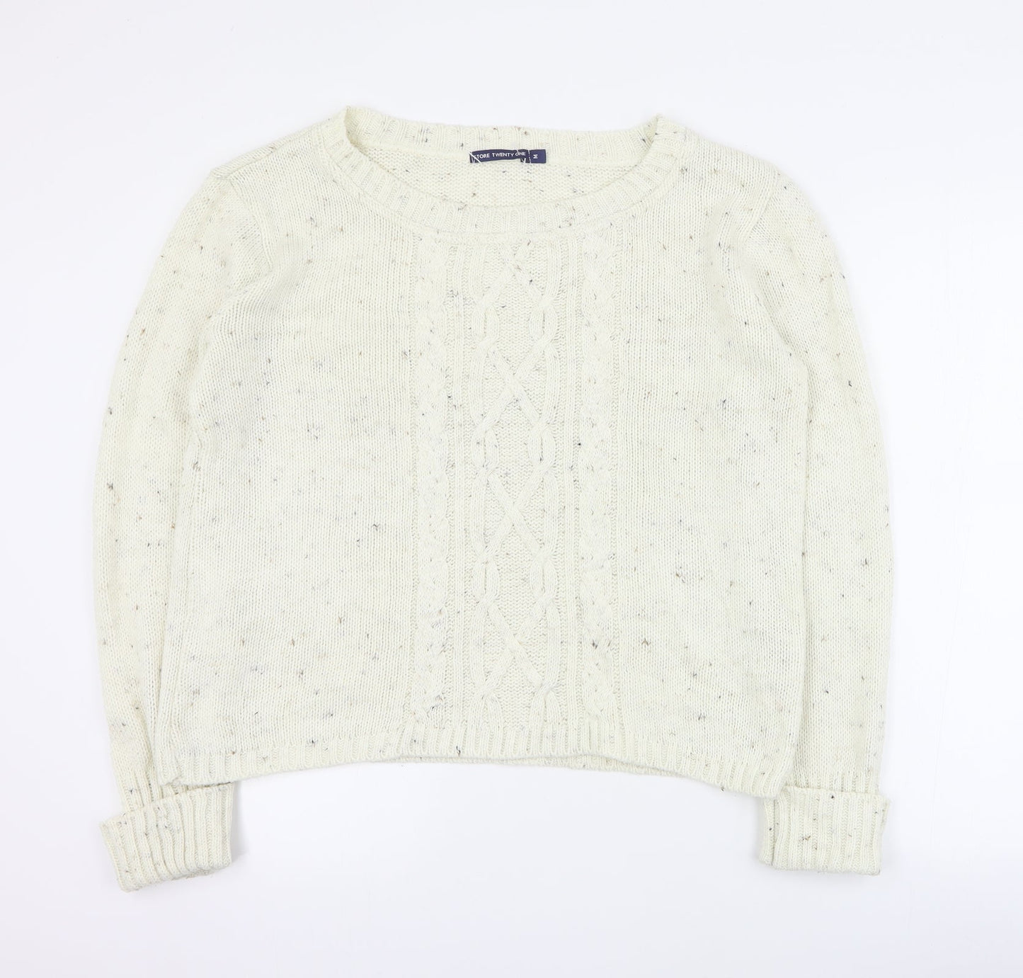 Womens UK Size M Store Twenty One Beige Pullover Jumper