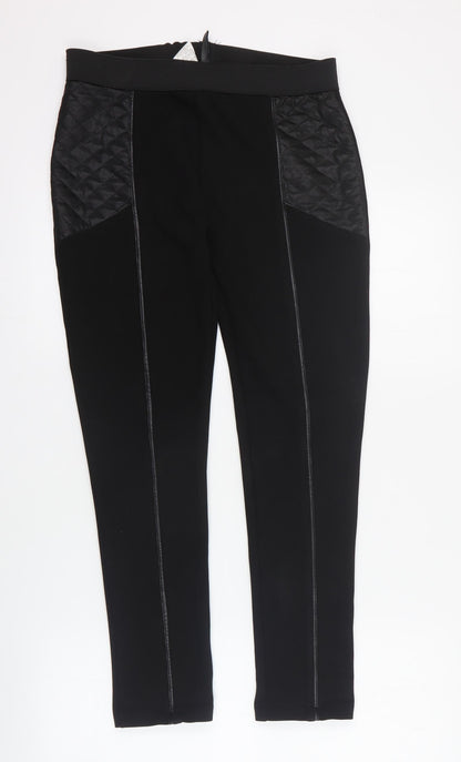 NAF NAF Womens Black  Viscose Capri Leggings Size M L26 in
