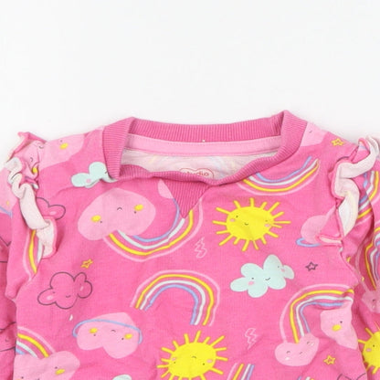 Studio Baby Pink  100% Cotton Pullover Jumper Size 3-6 Months  Pullover