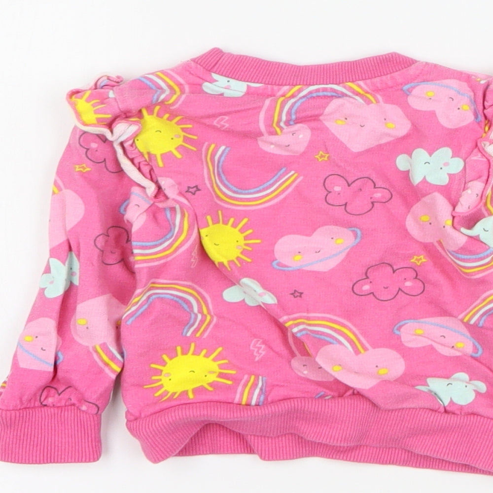 Studio Baby Pink  100% Cotton Pullover Jumper Size 3-6 Months  Pullover